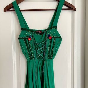 Cute green beaded tank!
